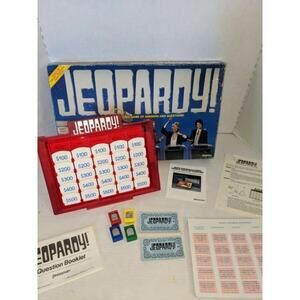 vintage 1986 Jeopardy Board Game Pressman 2nd Edition Alex Trebek Complete